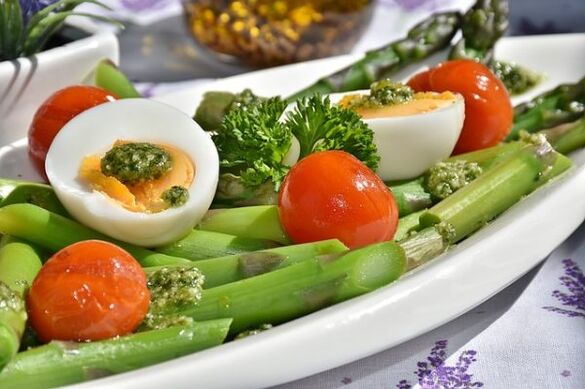 зеленчуци и яйца при подагра